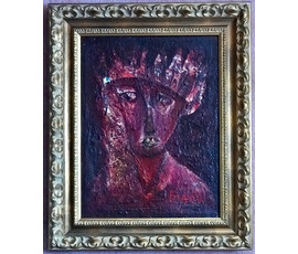 Акулов В.И. "Дароприносящая", 1994 г. Холст, масло. Размер 62х48 см. №774