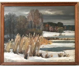 Жилин Е.И. "Пейзаж с камышами" 1992 г. №697 НЕТ В НАЛИЧИИ