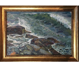 Крохалев П.С (Крохолев) "Море и камни”,1971 г. №1146
