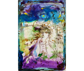 Алесь Мара (Марочкин А.А. 1940 г.р.). "Барсукi" (бел.) Акварель, 1996 год №1739