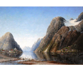 Картина "Фьорд". Fuchs Therese. Германия, 1903 г. №113