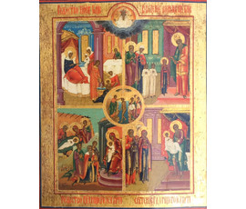 Четырехчастная икона. Ветка, 1870е года. №101