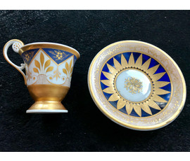 KPM (Königliche Porzellan-Manufaktur), XIX век. Чашка с блюдцем. №1351