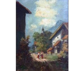 Картина "Соседки". 1ая пол.20в. №239
