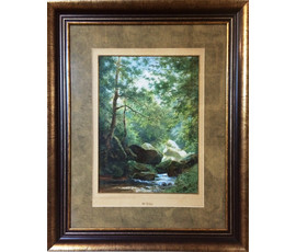 Картина "Альпы. Лесная река". Süs,Wilhelmina (1861-1933). №272