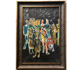 Кищенко А.М. "Накануне праздника", 1979г. Холст, масло. Размер в раме 61х84 см. №1479
