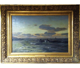 Евгений Густав Дакер (1841-1916) "Вечер. Балтийское море" №309