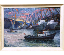 Картина "Порт". 1982г. №347