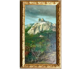 Фото: Багрянцев Н.М. "Горы"; к/м; 22х40 см - Артикул №57