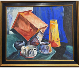 Скрипниченко Г.С "Натюрморт", 1963 г. Бумага, гуашь. Размер 58х73 см. № 3925