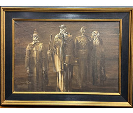 Фото: Скрипниченко Г.С "Безысходность", 1991г. Холст, масло. Размер 38х55 см. № 3917 - Артикул №3917