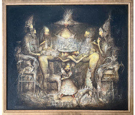 Малишевский С.А. "Королевская трапеза",1999 г. Холст, масло. Размер 110х95 см. №1868