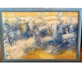 Шепелевич В.А "Белые крыши", холст, масло. Размер 90х60 см. № 3807