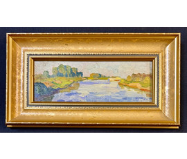 Кубарев В.Г. Этюд. Картон, масло. Размер 23х42 см. № 3858