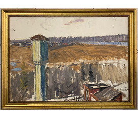 Фото: Рей Иван (I. Рэй) "Водонапорная башня в Минске", 1973 год - Артикул №1414