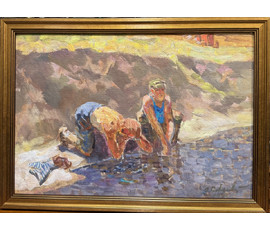 Козловский А.С. Этюд. Картон, масло. Размер с рамой 57х41 см. № 3891