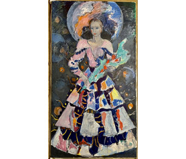 Кищенко А.М "Невеста", 1995г. Холст, масло. Размер 200х109 см. № 3305