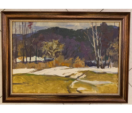 Казак О.И. Пейзаж, Картон, масло. Размер 58х42 см. № 2558