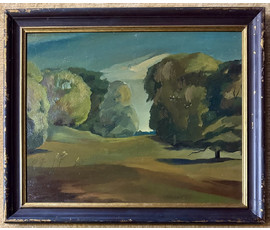 Скрипниченко Г.С "Ля Калінкавіч", 1980г. Картон, масло. Размер с рамой 58,5х48 см. № 3973