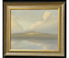 Батальонок Е.Е. 1946 г.р. "Прадвячэрнiя аблокi" (бел.), 1990 год; 29/35 см №1874