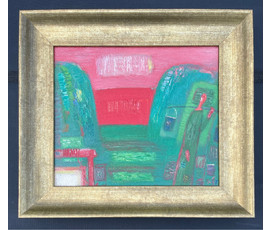 Костюченко В.К. "У колодца", 1997г. Холст, масло. Размер 32х37,5 см., с рамой 44х49 см. № 2856