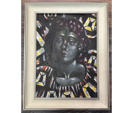 Кищенко А.М "Оля",1990г. Холст, масло. Размер 55х40 см. № 3266