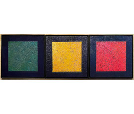 Фото: Криштапович С.Е Триптих "Квадрат", 2009-2010г.г Холст, масло. Размер 71,5х71,5 см. каждый. № 3076 - Артикул №3076
