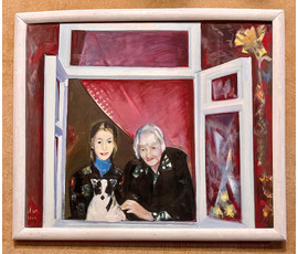 Фото: Щемелёв Л.Д- Народный Художник. "Окно моей бабушки", 2006г. Холст, масло. Размер 100х120 см. № 2537 - Артикул №2537