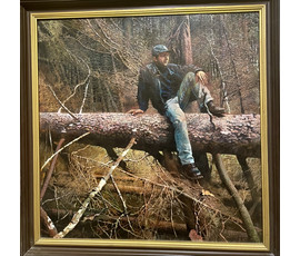 Казаков Б.И "Долина ветров. Иван", 2004г. ДВП. масло. Размер 80х80 см. № 3270