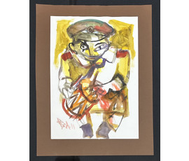 Акулов В.И. Из серии "Война" № 9. Смешанная техника, 2011г. Размер с паспарту 65х50 см. № 3545