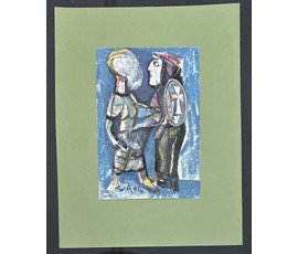 Фото: Акулов В.И "Герои античности".Смешанная техника, 2004г. Размер с паспарту. 65х50 см. № 3548 - Артикул №3548