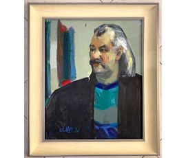 Фото: Щемелев Л.Д. «Басалыга», 1992 г.; к/м; 54,5/44,5 см; картина без рамы - Артикул №1825
