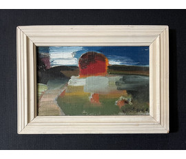 Щемелёв Л.Д. Картон, масло. 1980-е г., в родной раме. Размер 27,5х19,5 см. № 3284