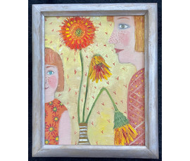 Щемелёва Л.Л "Пусть всегда будет солнце", 2006г. Холст, масло. размер 45х35 см. № 2666