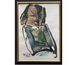Акулов В.И. Бумага, акрил. 2007г. Размер 22х30,5 см. № 4004