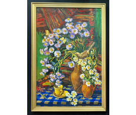 Фото: Лапицкий А.И "Натюрморт", 1994г. Холст, масло. Размер 70х45,5 см. № 3882 - Артикул №3882