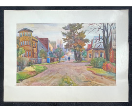 Фото: Доморад В.А. Акварель. 1965г. Размер 32,5х50 см. № 2707 - Артикул №2707