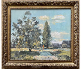Исаёнок Н.И. На радзіме Ваньковіча. "Алея ў Калюжыцы", 2005г. Холст, масло. Размер 60х70 см. № 2553