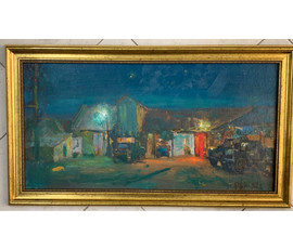 Фото: Рей Иван Петрович. "Синяя ночь". 1992 год. 36х69,5см. № 1885 - Артикул №1885
