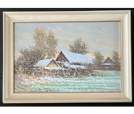 Коршунов Р. "На закате дня", 2023г. Холст, масло. Размер 40х60 см. № 3137