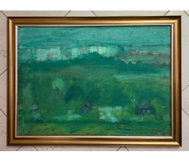 Рей И.П. " Минск", 1981г. Картон, масло. Размер 50х70 см. № 2766