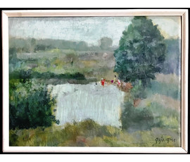 Фото: Рей Иван Петрович. "У воды". 1973 год. 45х60см. - Артикул №1886