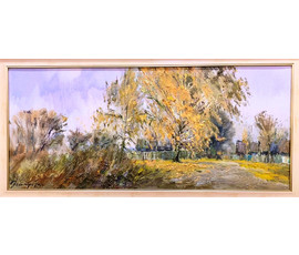 Пешкун В.П "Полесье" 2014г. Холст, масло. Размер 40х90 см. № 1959