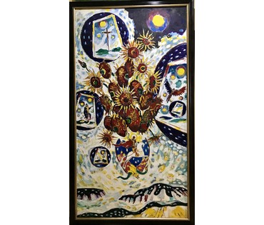 ОГРОМНАЯ! 225х120 см!!! Кищенко А.М. 1997 год (артикул №620) - фото №3