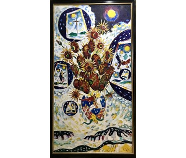 ОГРОМНАЯ! 225х120 см!!! Кищенко А.М. 1997 год (артикул №620) - фото №5