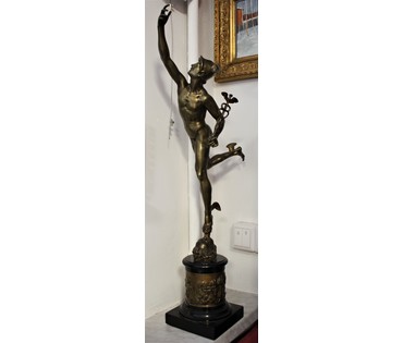 Статуэтка «Быстроногий Меркурий (бог-покровитель торговли)», XIX век (артикул №35) - фото №1
