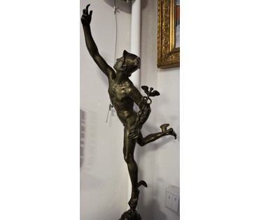 Статуэтка «Быстроногий Меркурий (бог-покровитель торговли)», XIX век (артикул №35) - фото №3