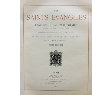 Книга "Les Saints Evangiles", Париж, 1899 г. №1