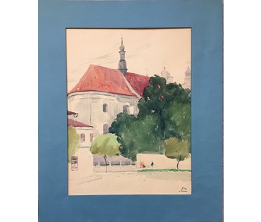 Бельский М.Л. Акварель, 1967 год. (артикул №641) - фото №1