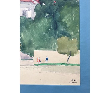 Бельский М.Л. Акварель, 1967 год. (артикул №641) - фото №2